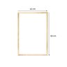 Quadro Luxuoso Moderno Sofisticado Rosa com Detalhe Dourado para Quarto - 5