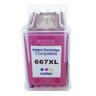 Cartucho de Tinta Colorido Compatível com Hp 667xl 667 para 2374 2376 2774 2776 6475 6476 13ml - 2