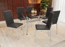 Ver imagem 1 de Conjunto Mesa com 6 Cadeiras Cmc790cr Linha Crome Combos Kappesberg Crome