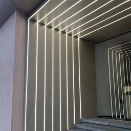 Perfil Alumínio Slim 25mm Preto para Fita Led Embutir 2m - 4 Perfil Alumínio Slim 25mm Preto para Fita Led Embutir 2m - 4