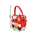 Ver imagem 5 de Kit 2 Cachepô Feltro Natal Carro com Alça Decorado Papai Noel e Boneco de Neve 20cm - Master Christm