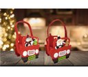 Ver imagem 6 de Kit 2 Cachepô Feltro Natal Carro com Alça Decorado Papai Noel e Boneco de Neve 20cm - Master Christm