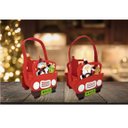 Ver imagem 6 de Kit 2 Cachepô Feltro Natal Carro com Alça Decorado Papai Noel e Boneco de Neve 20cm - Master Christm