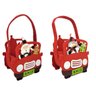 Kit 2 Cachepô Feltro Natal Carro com Alça Decorado Papai Noel e Boneco de Neve 20cm - Master Christm - 1