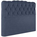 Ver imagem 1 de Cabeceira Casal 138 cm Milan Veludo Azul Soon