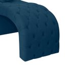 Ver imagem 3 de Maca Estética para Extensão de Cílios Charme + Mocho Tapeçado Veludo Azul Marinho