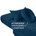 Ver imagem 4 de Maca Estética para Extensão de Cílios Charme + Mocho Tapeçado Veludo Azul Marinho