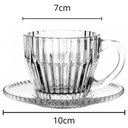 Ver imagem 3 de Conjunto 4 Xícaras Café com Pires 110ml Vidro Império Wolff