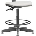 Ver imagem 2 de Cadeira Caixa Alta Giratória Job L02 Couro Sintético Branco - Lyam Decor