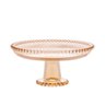Boleira Cristal Pearl Wolff com Pé 20x9cm Âmbar 2079 - 1