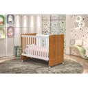 Ver imagem 2 de Berço Padrão Americano com Suporte Mosquiteiro e Rodízios Catatau:nature/branco