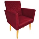 Ver imagem 1 de Poltrona Decorativa Maitê Costura Matelassê P/ Sala Recepção - Lobo Shopp:marsala