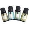 Kit 4 Essências De Aromatizador Via Aroma Aromaterapia 10ml - 1
