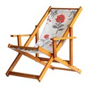 Ver imagem 6 de Kit 5 Espreguiçadeira Preguiçosa Dobrável Mel Cb-cinza Floral