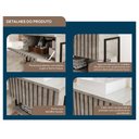 Ver imagem 6 de Gabinete Balcão Suspenso Cuba Marmorite Havaí 80 Cm Aço Banheiro 1 Porta 1 Prateleira Verde