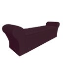 Ver imagem 2 de Recamier Baú Calçadeira Chaise Quarto King 195cm Madrid:suede Vinho