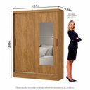 Ver imagem 3 de Guarda-roupa Belem 2 Portas de Correr 2 Gavetas com Espelho