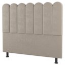 Ver imagem 1 de Cabeceira Cama Box Casal Queen Size Lana 160cm Suede Bege - Desk Design