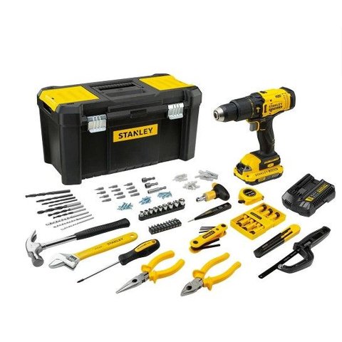 Kit Parafusadeira Furadeira de Impacto Stanley SCD711C1H 20V 119 Pcs