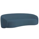 Ver mais imagens de Kit Sofá 3 Lugares 200cm e 2 Poltronas Orgânica Luxo Recepção Amore Linho Azul Royal - Amarena Móvei