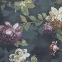 Ver imagem 2 de Papel de Parede Floral Azul Petróleo e Roxo Vinilico Lavável+ Cola Inclusa