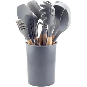 Conj. Utensílios para Cozinha 12 Pç 2444344 Grafite - Quanhe