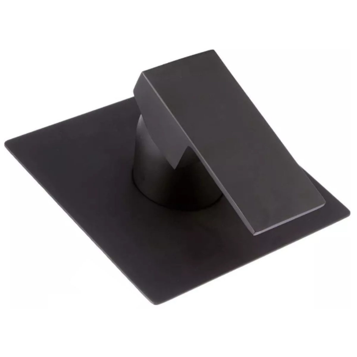 Acabamento para Registro Monocomando Ducha Chuveiro Padrão Base Deca Preto Fosco Black Matte Metal P