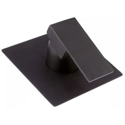 Acabamento para Registro Monocomando Ducha Chuveiro Padrão Base Deca Preto Fosco Black Matte Metal P - 1