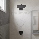 Ver imagem 4 de Acabamento para Registro Monocomando Ducha Chuveiro Padrão Base Deca Preto Fosco Black Matte Metal P