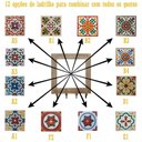 Ver imagem 2 de Cabideiro em Madeira com Ladrilho Hidráulico Porta Chaves Roupas Bolsas Ladrilho E1