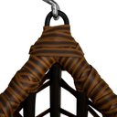 Ver imagem 4 de Cadeira Balanço Ninho Suspenso Gota Assento Almofadado com Almofada Marrom Acesse Móveis