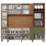 Kit Cozinha Compacta Bc01216 10 Portas com Painel Nature Verde Hp – Briz - 2