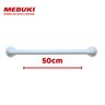 Barra De Apoio Em Aluminio Com 50cm Até 150kg Mebuki Branco - 2