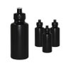 Kit 4 Squeezes 550ml Preto Plástico Premium - 1
