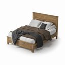 Ver imagem 4 de Cama Queen Rústica de Madeira Maciça - Nozes