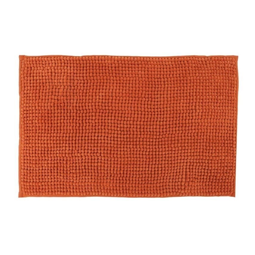 Tapete para Banheiro Bolinha Antiderrapante Salmão 58x38cm