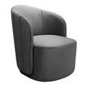 Ver imagem 1 de Poltrona Stela Cor:Veludo Cinza 220