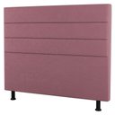 Ver imagem 1 de Cabeceira Casal King Size Malik 195cm Suede Rosé
