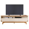 Rack Bancada Selene Cinamomo/off White para Tv até 75” - Madetec - 1