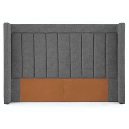 Cabeceira Casal Mh-6014 Herval para Colchão 158 Cm Estrutura Madeira Maciça Estofado Marrom C1 - 2