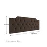 Cabeceira Capela Cama de Casal Queen 1.60 - Mg Magazine:marrom - 3