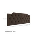 Ver imagem 3 de Cabeceira Capela Cama de Casal Queen 1.60 - Mg Magazine:marrom
