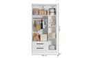 Ver imagem 1 de Guarda Roupas 3 Portas e 2 Gavetas Q-encanto - Branco