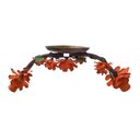 Ver imagem 4 de Plafon Lustre de Ferro Artesanal para Quarto Moderno Pequeno Libertas Rosas Artesanato Branco