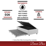 Cama Box Baú Solteiro 4 Pistão Revestimento Sintético Branco - 5
