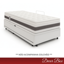 Ver imagem 3 de Cama Box Baú Solteiro 4 Pistão Revestimento Sintético Branco