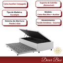 Ver imagem 6 de Cama Box Baú Solteiro 4 Pistão Revestimento Sintético Branco