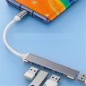 Hub Usb Type-c 4 Portas Usb 3.0 5 Gbps - 6