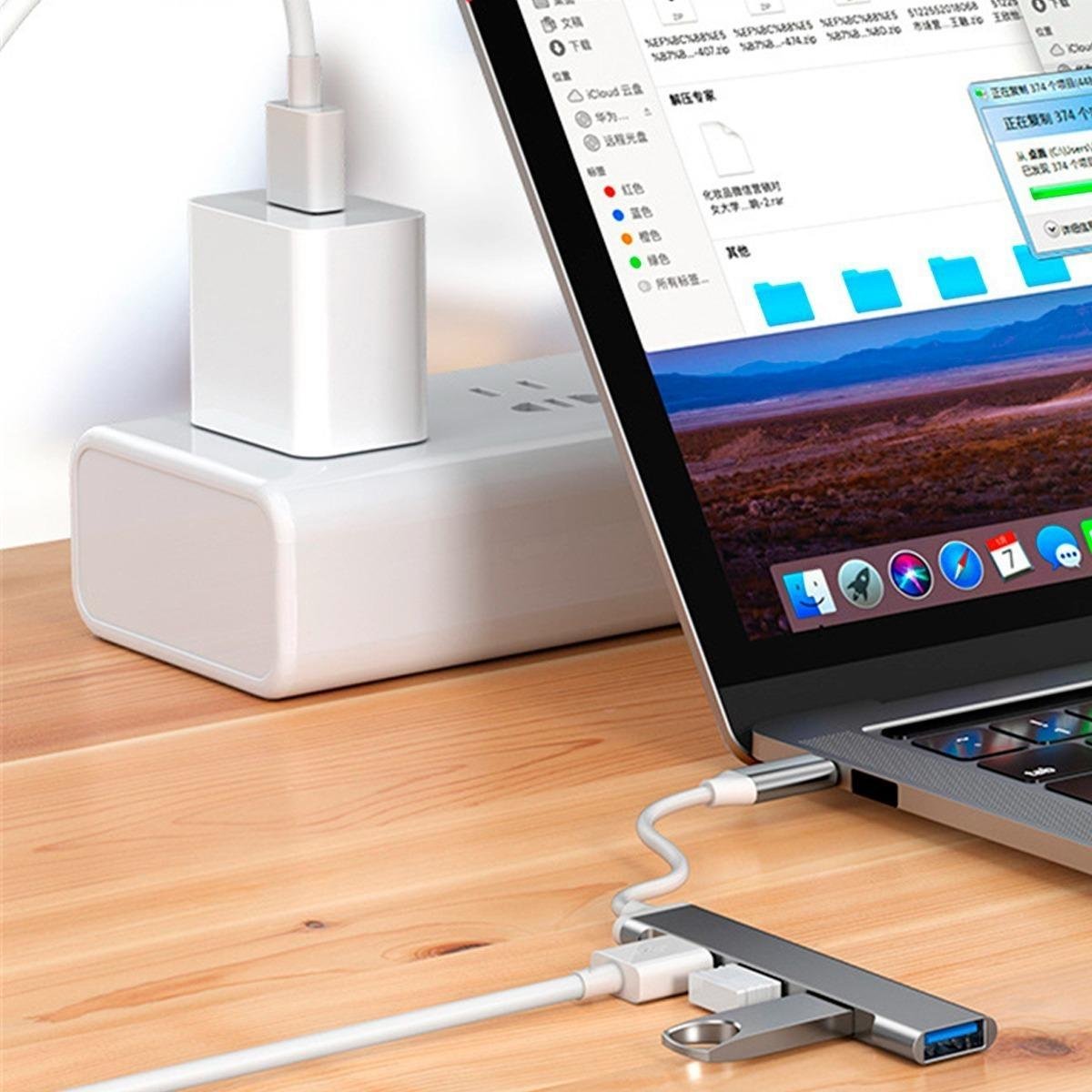 Hub Usb Type-c 4 Portas Usb 3.0 5 Gbps - 5