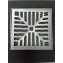 Ver imagem 4 de Grelha Pluvial 20x20 Côncava Alumínio e Tela Anti Escorpião